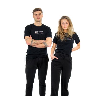 Ski t-shirt - Instructor Flags - Black - Men